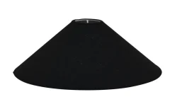 Enfärgade Runda Lampskärmar < Hallbergs Carolin Låg Lampskärm Ø50cm Svart