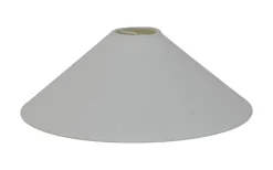 Enfärgade Runda Lampskärmar-Hallbergs Carolin Låg Lampskärm Ø35cm Vit