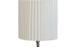 Plisserade Lampskärmar|Cylinder Lampskärmar < Hallbergs Carolin Plisserad Cylinder Lampskärm Ø25cm Vit