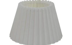 Plisserade Lampskärmar-Hallbergs Carolin Plisserad Lampskärm Ø21cm Vit