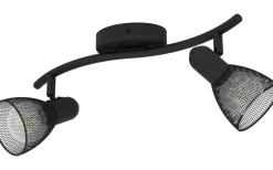 Avlånga Takspotlights|Takspot Med 2 Lampor < Eglo Carovigna Takspotlight 37cm Svart