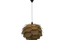 Stora Taklampor Ø50-69 Cm-Aneta Carpatica Taklampa 60cm Brun Fanér