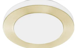 Badrumslampor Tak < Eglo Carpi Plafond 30cm LED 3000K 11W Guld IP44