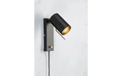 Sovrum|Läslampor-Markslojd Carrie Vägglampa Svart