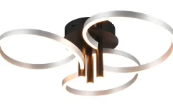 Plafonder < Trio Lighting Caruso Plafond LED mattsvart/aluminium