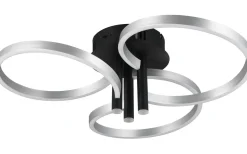 Plafonder < Trio Lighting Caruso Plafond LED mattsvart/aluminium