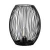 Uppladdningsbara Lampor Inomhus < Leonardo Casolare Lanterna 24 cm Svart med LED