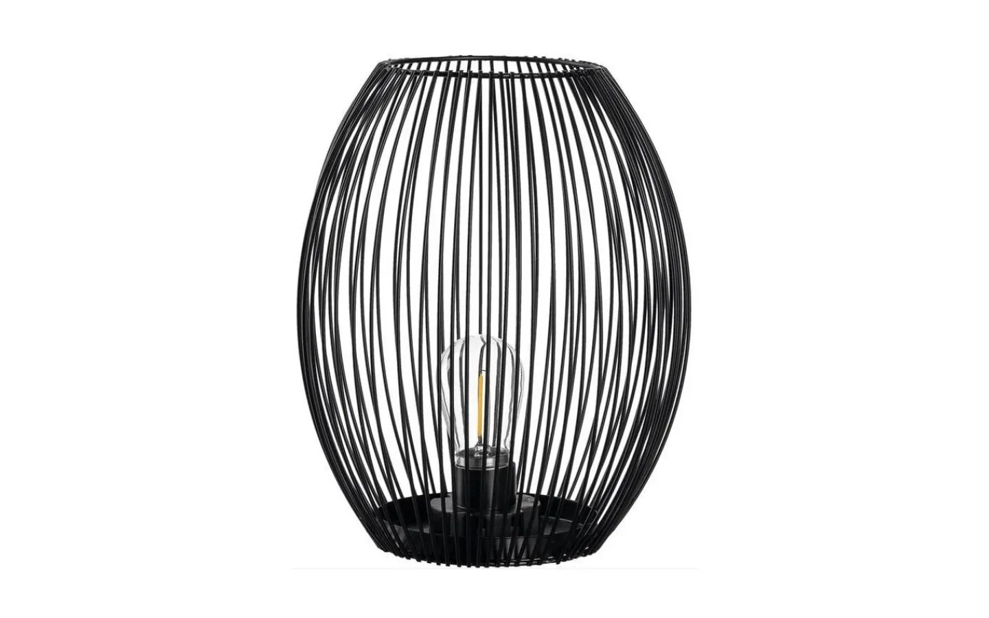 Uppladdningsbara Lampor Inomhus < Leonardo Casolare Lanterna 24 cm Svart med LED
