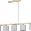 Avlånga Taklampor < Eglo Castralvo Taklampa 121cm 5L Trä/Vit