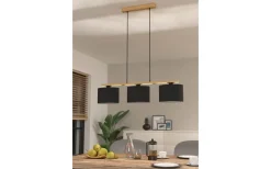 Avlånga Taklampor-Eglo Castralvo Taklampa 98cm Svart/Brun