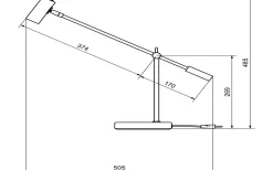 Skrivbordslampor < Belid Cato Skrivbordslampa 48cm Aluminium