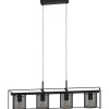 Avlånga Taklampor-Eglo Catterick Taklampa 91cm Svart