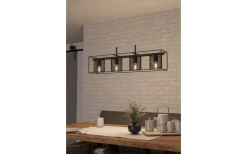 Avlånga Taklampor-Eglo Catterick Taklampa 91cm Svart