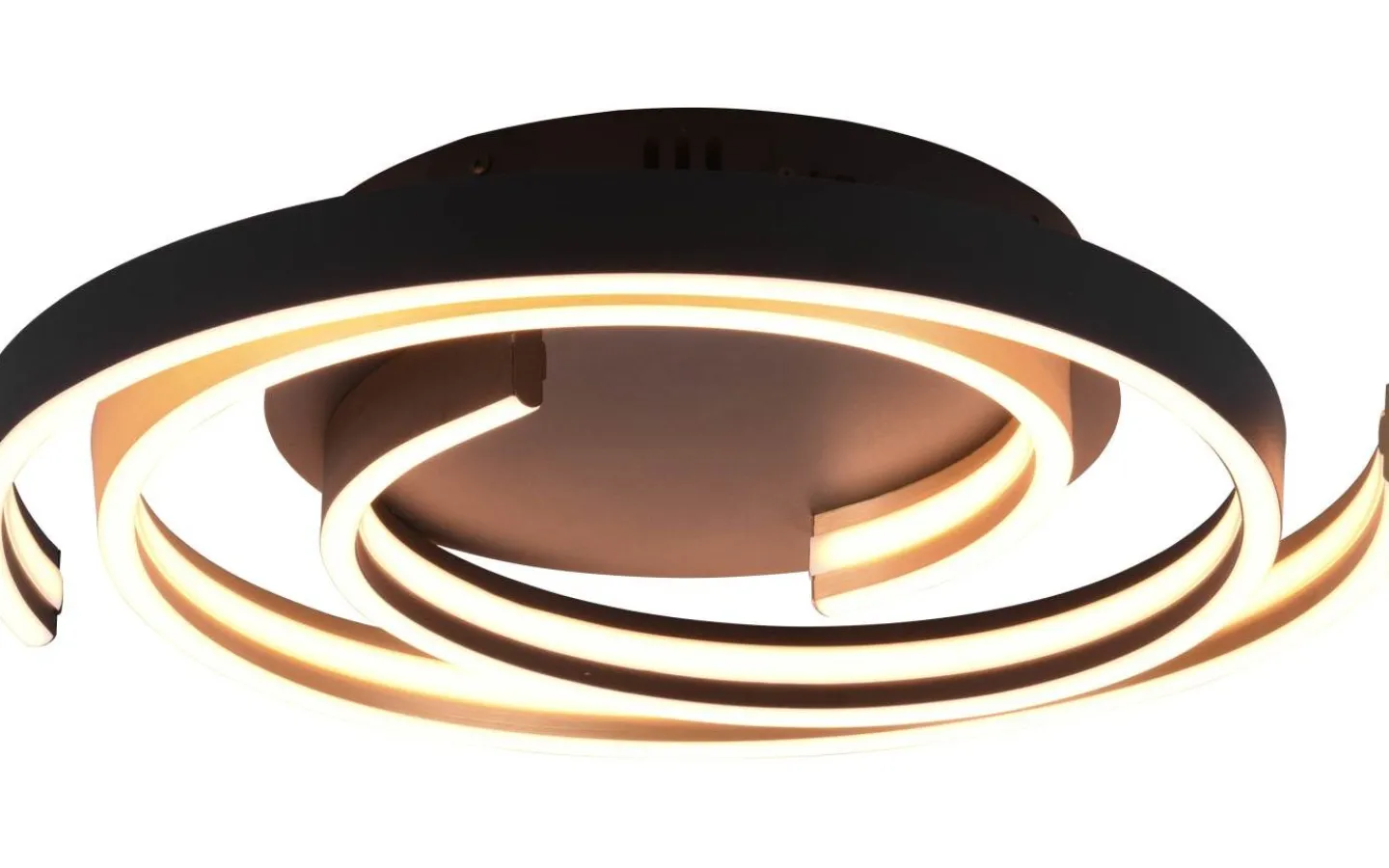 Plafonder-Trio Lighting Caya Plafond LED matt mässing