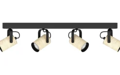 Avlånga Takspotlights|Takspot Med Minst 4 Lampor-Eglo Cayuca Takspotlight 58cm GU10 LED 3000K 4x3W Svart