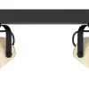 Avlånga Takspotlights|Takspot Med 2 Lampor < Eglo Cayuca Takspotlight 28cm GU10 LED 3000K 2x3W Svart