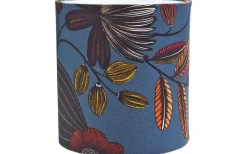 Mönstrade Lampskärmar|Cylinder Lampskärmar < PR Home Celyn Orphee Cylinder Ø25cm Blå