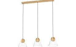 Kök & Matplats|Avlånga Taklampor < Eglo Cerasella Taklampa 90cm 3L Mässing