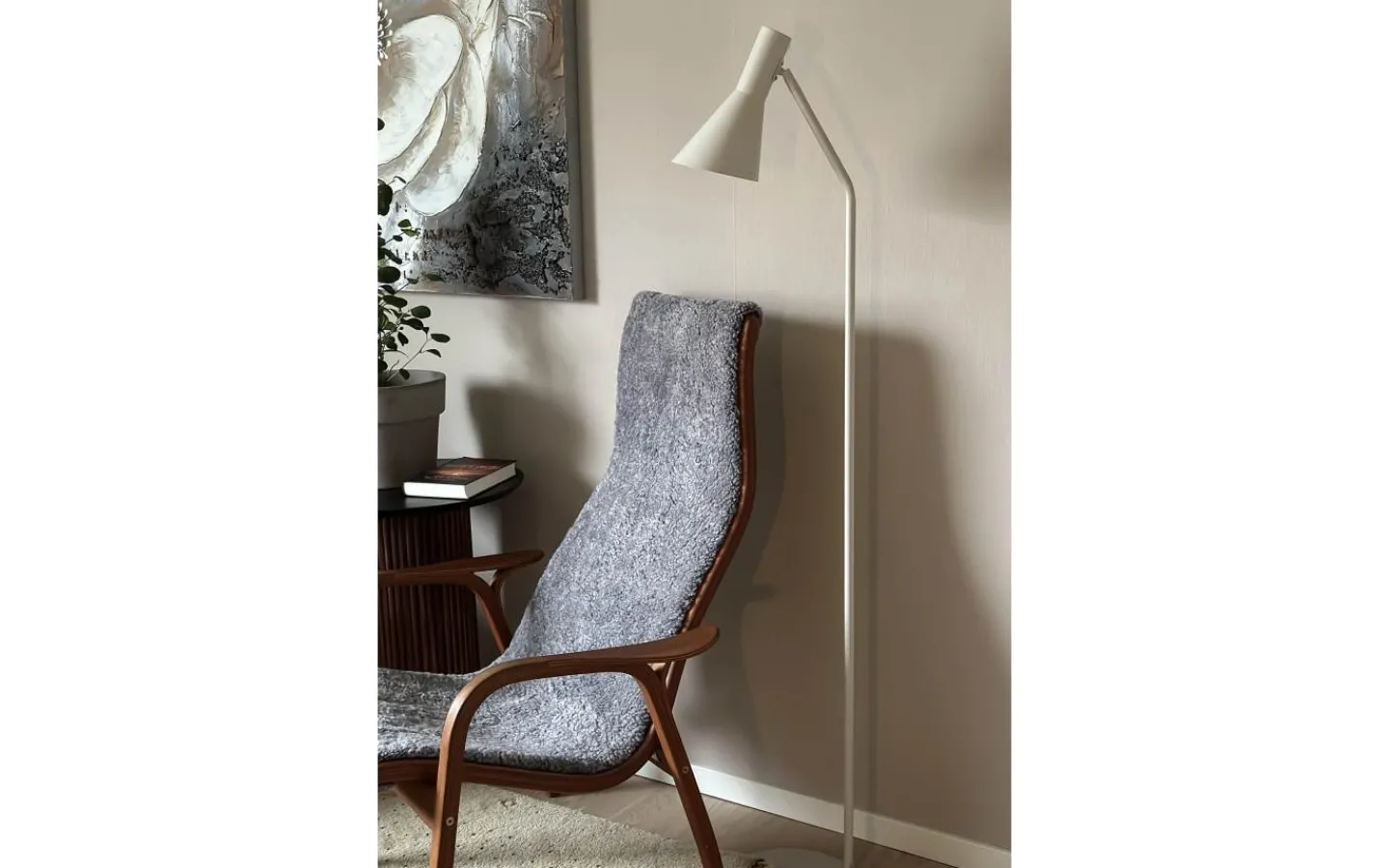 Golvläslampor-Aneta Ceres Golvlampa 146cm Sand