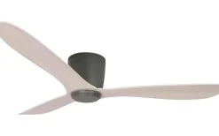 Takfläktar|Sovrum-Texa Design Cetus II 132cm Takfläkt Antracit Motor, Vitlaserad Ek Blad