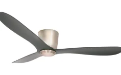 Takfläktar|Sovrum < Texa Design Cetus II 132cm Takfläkt Nickelfärgad Motor, Antracit Blad