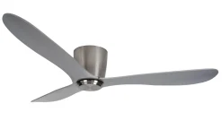 Takfläktar|Vardagsrum-Texa Design Cetus II 132cm Takfläkt Nickelfärgad Motor, Silverblad