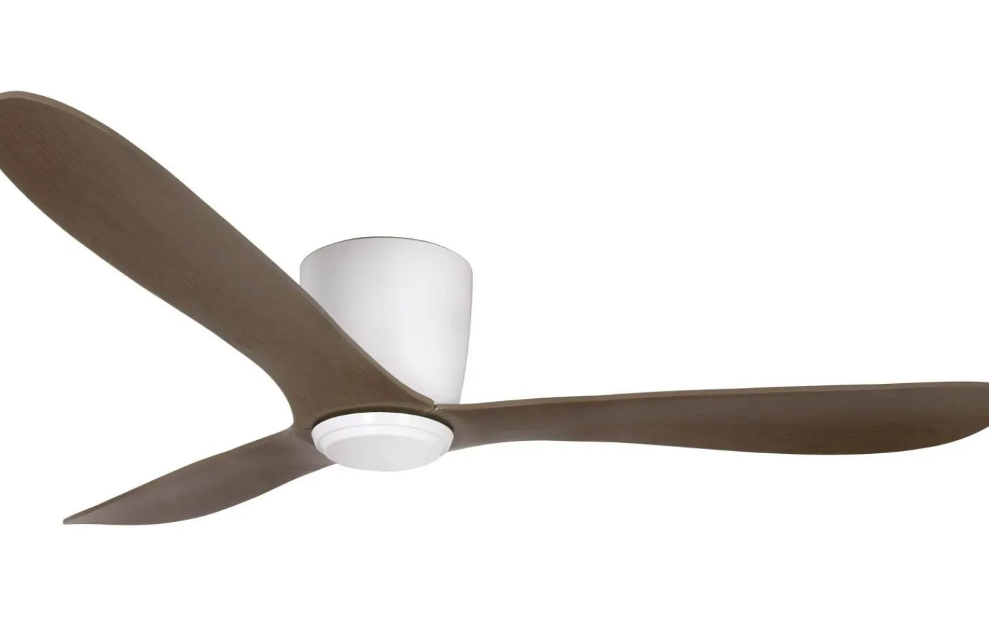 Takfläktar|Sovrum-Texa Design Cetus II 132cm Takfläkt Vit Motor, Valnötsblad