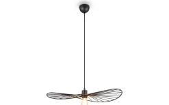 Stora Taklampor Ø50-69 Cm-Reality Chapeau Taklampa 60cm E27 mattsvart
