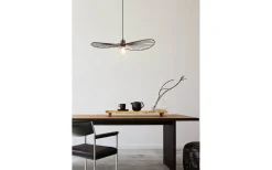 Stora Taklampor Ø50-69 Cm-Reality Chapeau Taklampa 60cm E27 mattsvart
