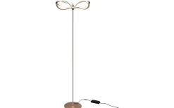 Golvlampor-Trio Lighting Charivari Golvlampa LED matt mässing