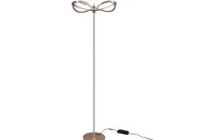 Golvlampor-Trio Lighting Charivari Golvlampa LED matt mässing