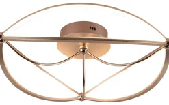 Plafonder-Trio Lighting Charivari Plafond LED 62cm matt mässing