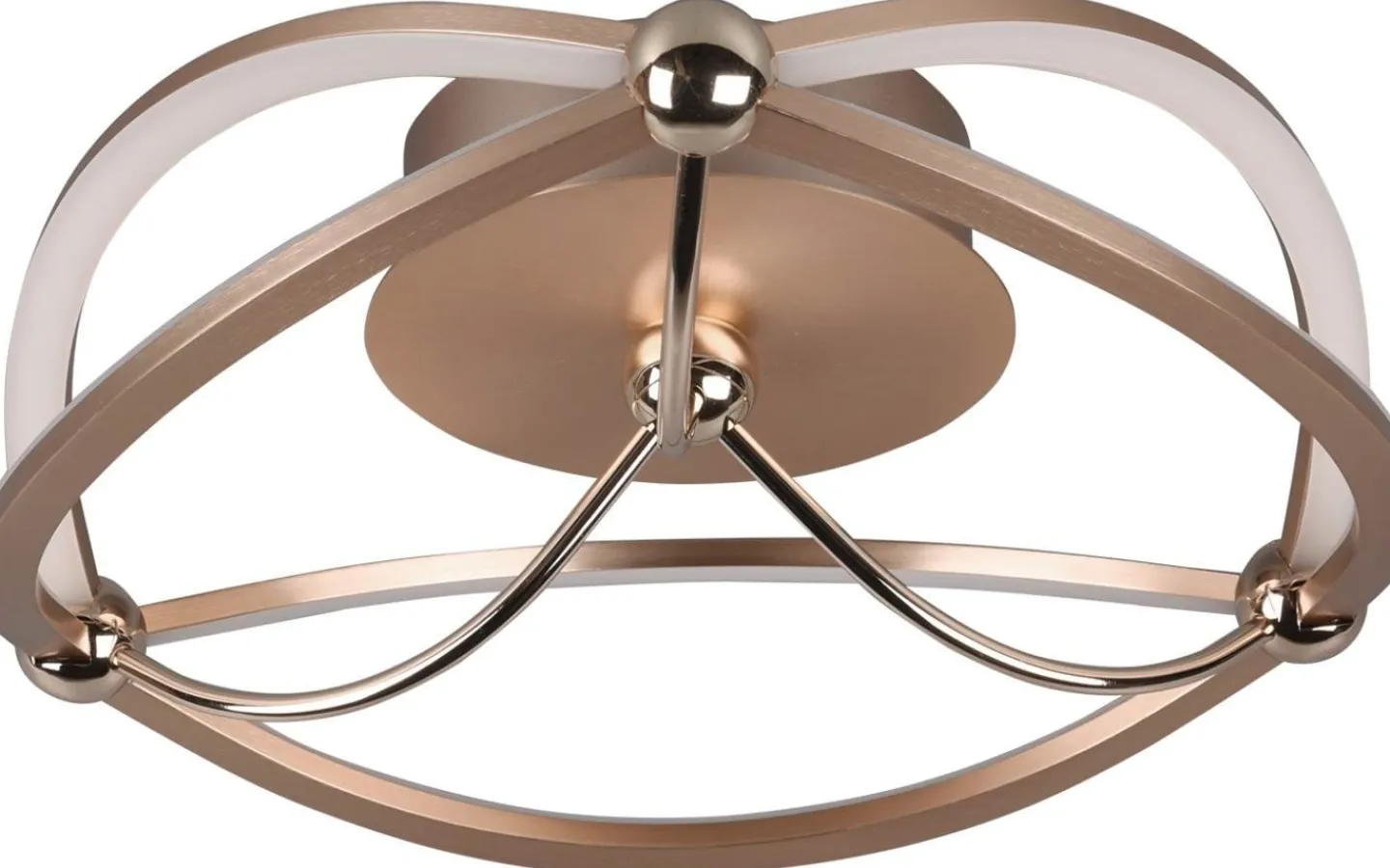 Plafonder-Trio Lighting Charivari Plafond LED 41cm matt mässing