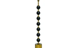 Golvfötter|Lampfötter < Hallbergs Charlotta Golvfot 132cm Svart/Antik Mässing