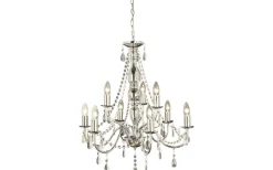 Kristallkronor-Aneta Chateau Kristallkrona 9L 60cm Krom
