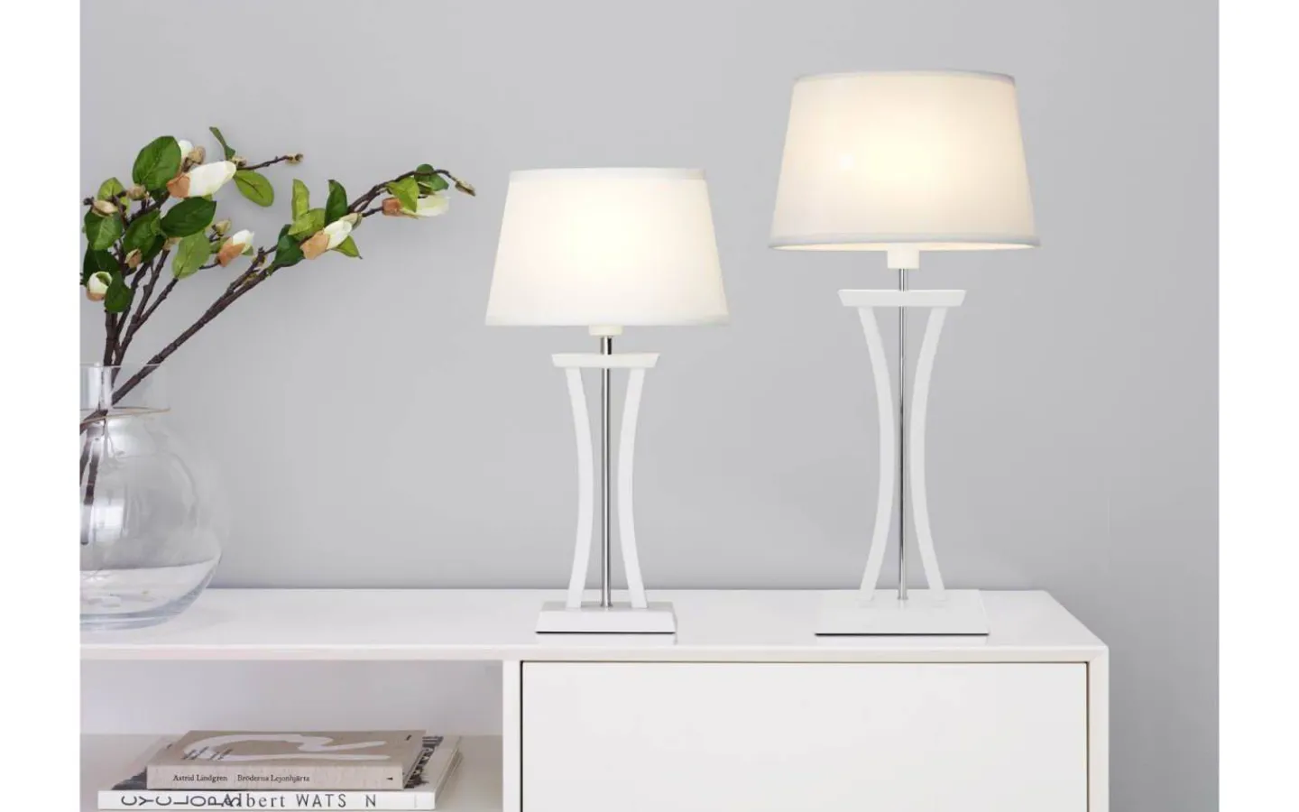 Vardagsrum|Sovrum < Cottex Chelsea Bordslampa 47cm Vit
