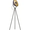 Golvlampor-Reality Chewy Golvlampa E27 matt svart/guld