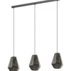 Avlånga Taklampor < Eglo Chiavica Taklampa 97cm 3L Silver/Svart