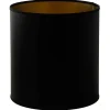 Cylinder Lampskärmar < Hallbergs Chintz Cylinder Lampskärm Hög Ø25cm Svart/Guld