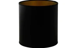 Cylinder Lampskärmar < Hallbergs Chintz Cylinder Lampskärm Hög Ø25cm Svart/Guld