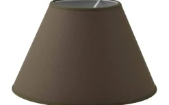 Enfärgade Runda Lampskärmar-Hallbergs Chintz Lampskärm Ø32cm Brun