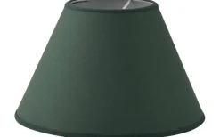Enfärgade Runda Lampskärmar-Hallbergs Chintz Lampskärm Ø20cm Mörkgrön