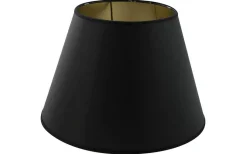 Enfärgade Runda Lampskärmar < Hallbergs Chintz Lampskärm Ø17cm Svart/Guld