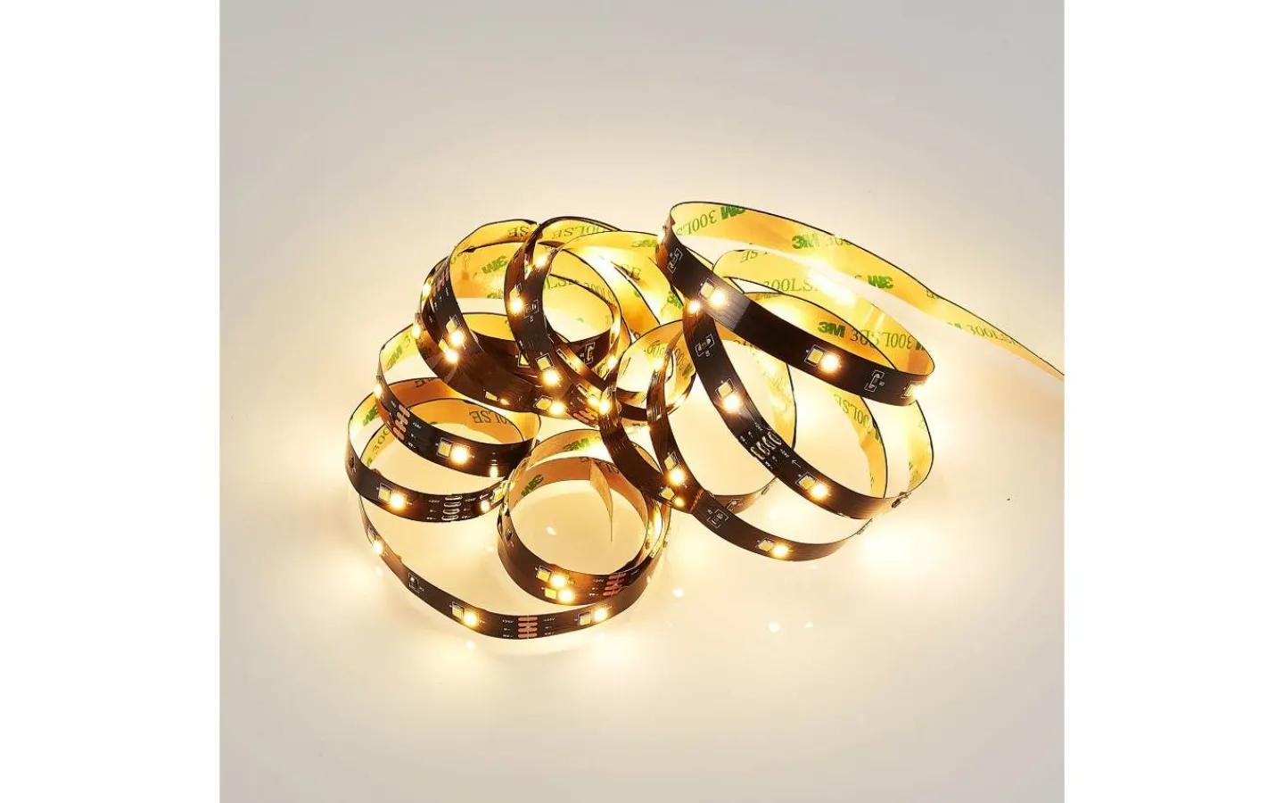 12V Led Slinga-Reality Chip LED-remsa 3m 3000-6500K Komplett Kit Svart