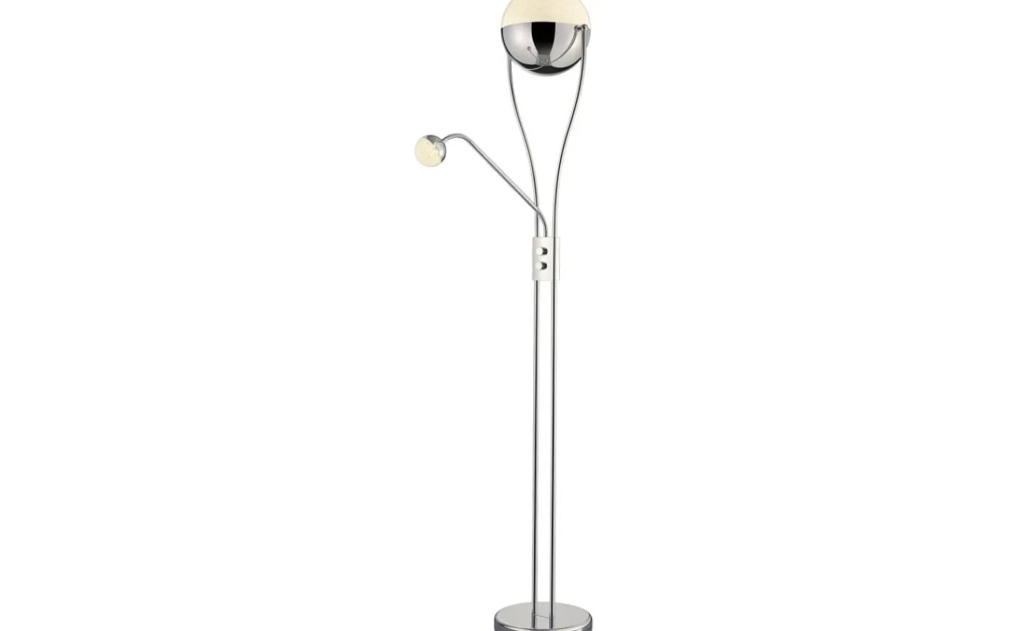 Uplight|Golvläslampor-Trio Lighting Chris Golvlampa LED uplight krom