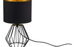 Bordslampor-Reality Chuck Bordslampa E14 svart/guld