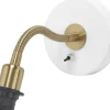 Läslampor-PR Home Cia Vägglampa E14 Vit/Mässing
