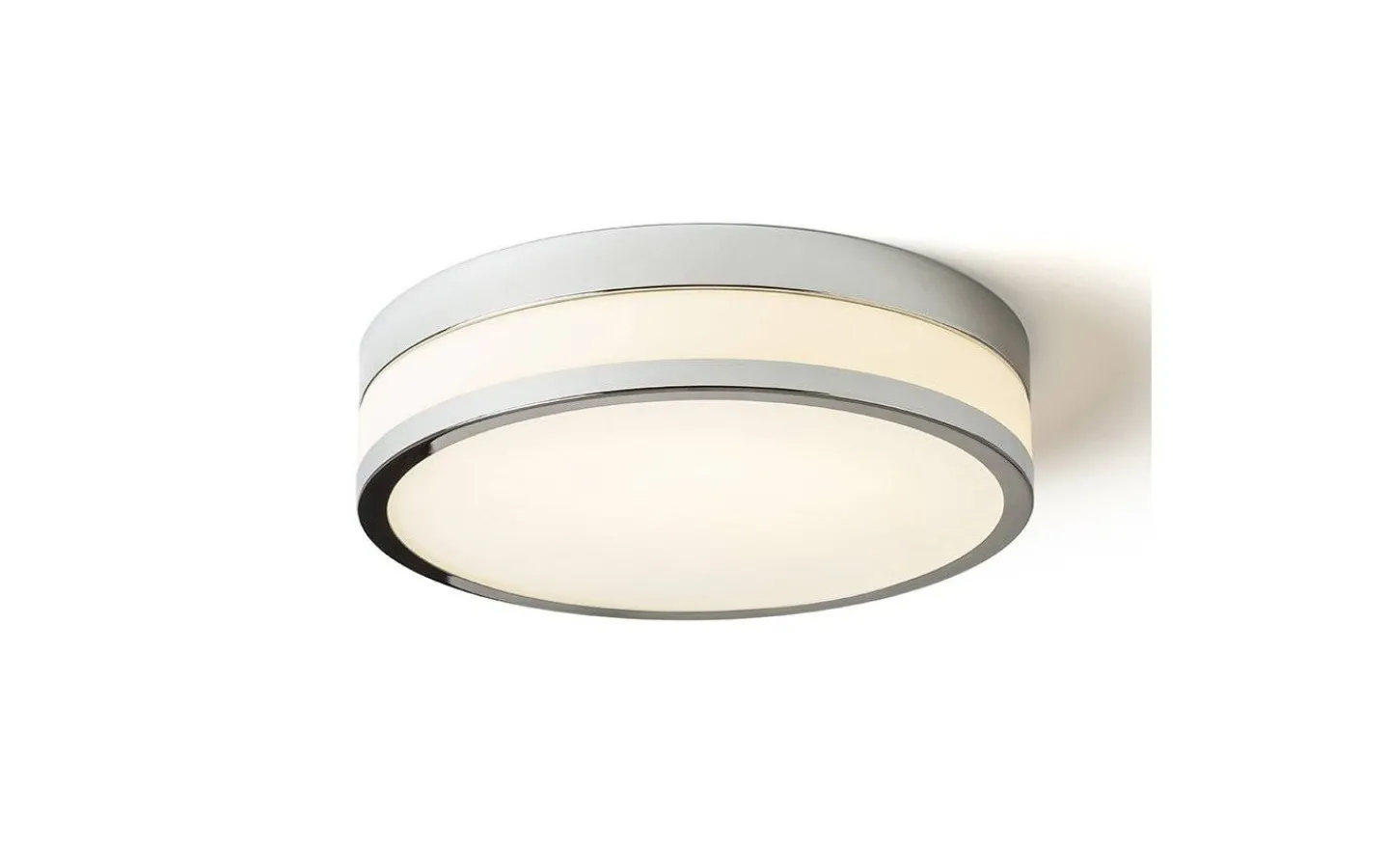 Badrumslampor Tak-Rendl Cira Plafond 35cm Krom/Opal 24W LED 3000K IP44