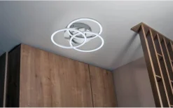 Plafonder-Reality Circle Plafond LED i borstat stål