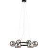 Vardagsrum|Stora Taklampor Ø70-150 Cm-Markslojd Circle Taklampa 71cm 6L Svart/Rök